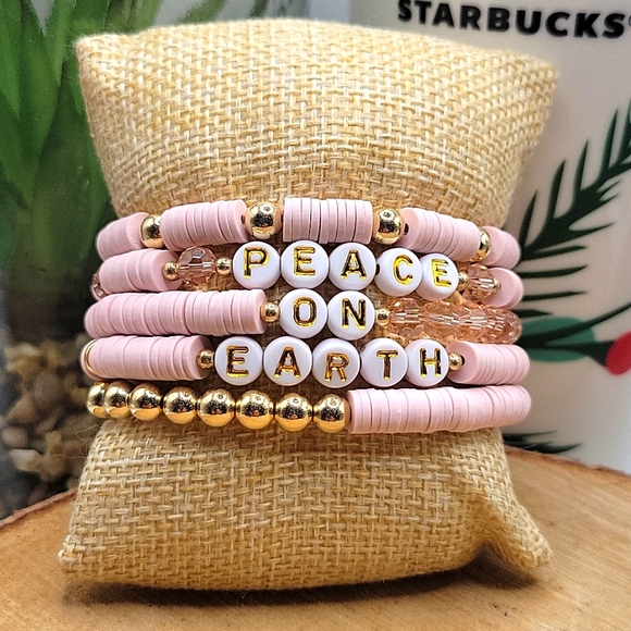 Hand Crafted Jewelry - Pink bracelet set